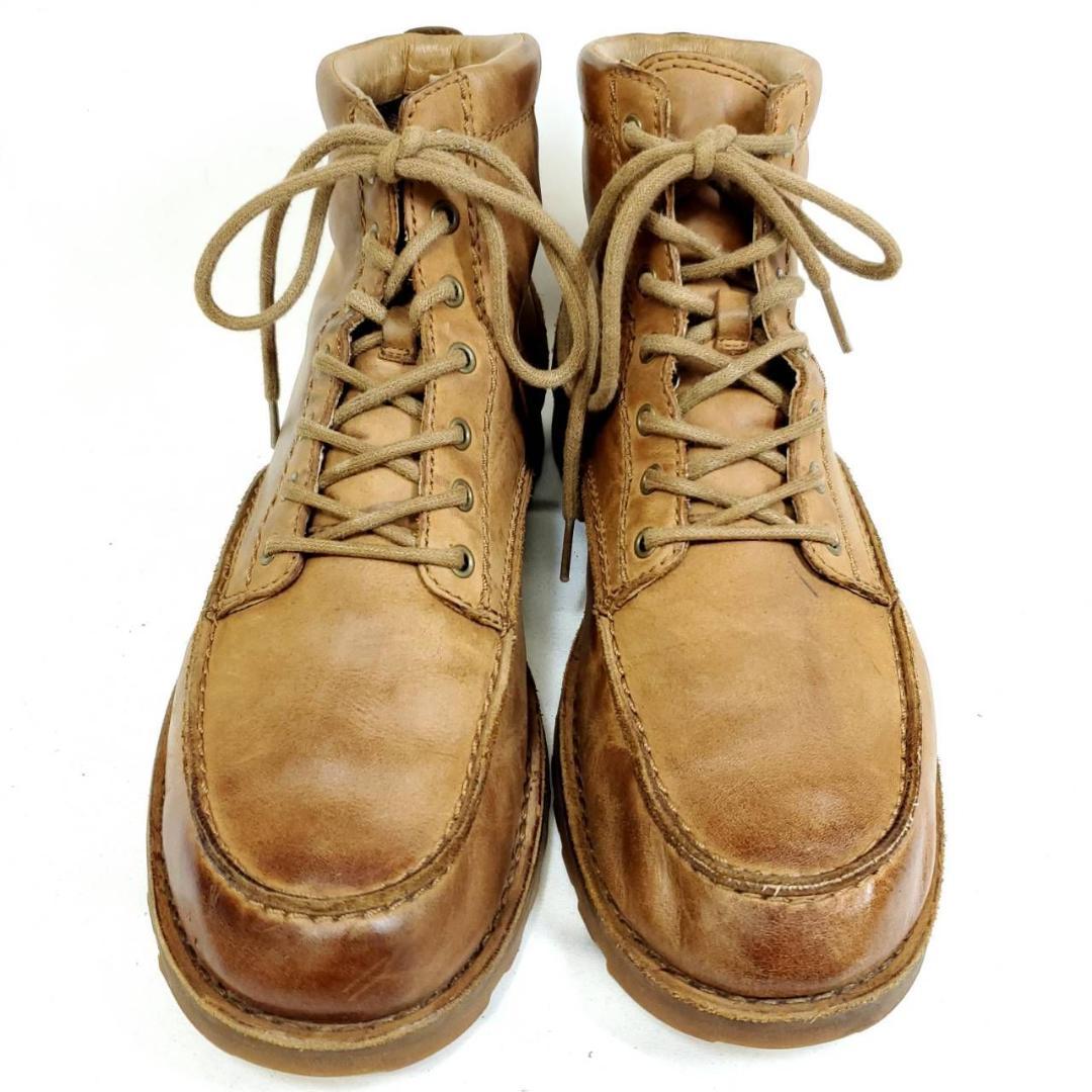 アグ　激レア　オールレザー　レースアップブーツ　27.5cm　ブラウン
