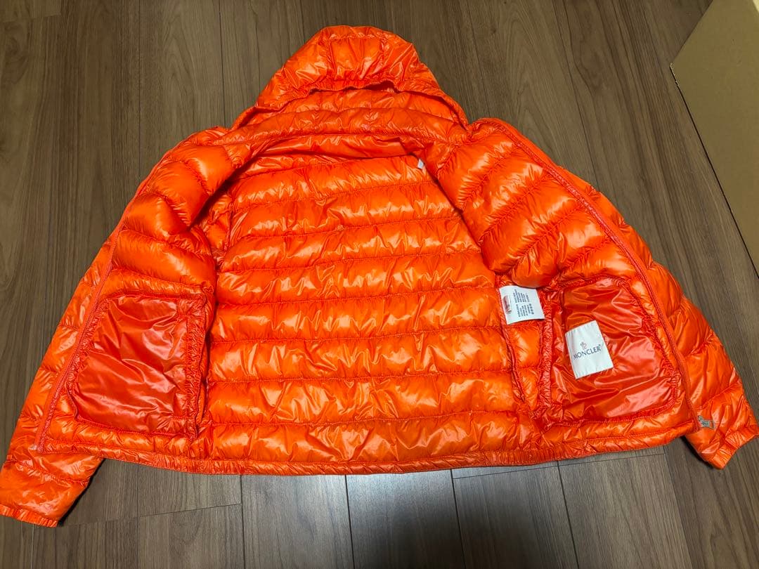 MONCLER モンクレール ダウンジャケット　薄手　サイズ1 オレンジ