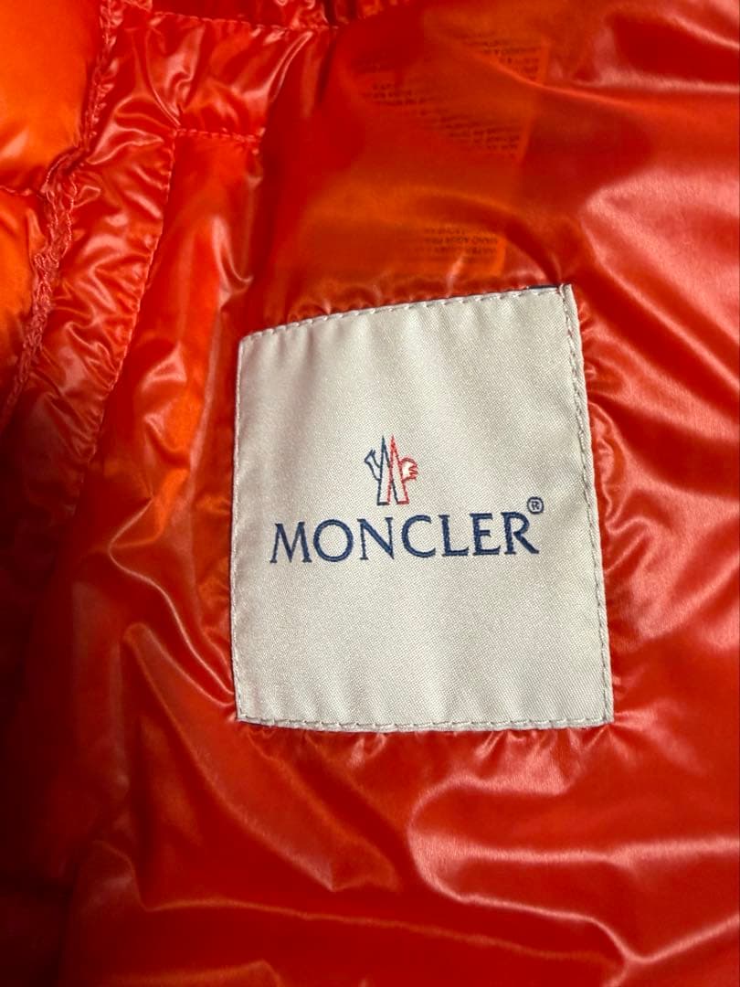 MONCLER モンクレール ダウンジャケット　薄手　サイズ1 オレンジ