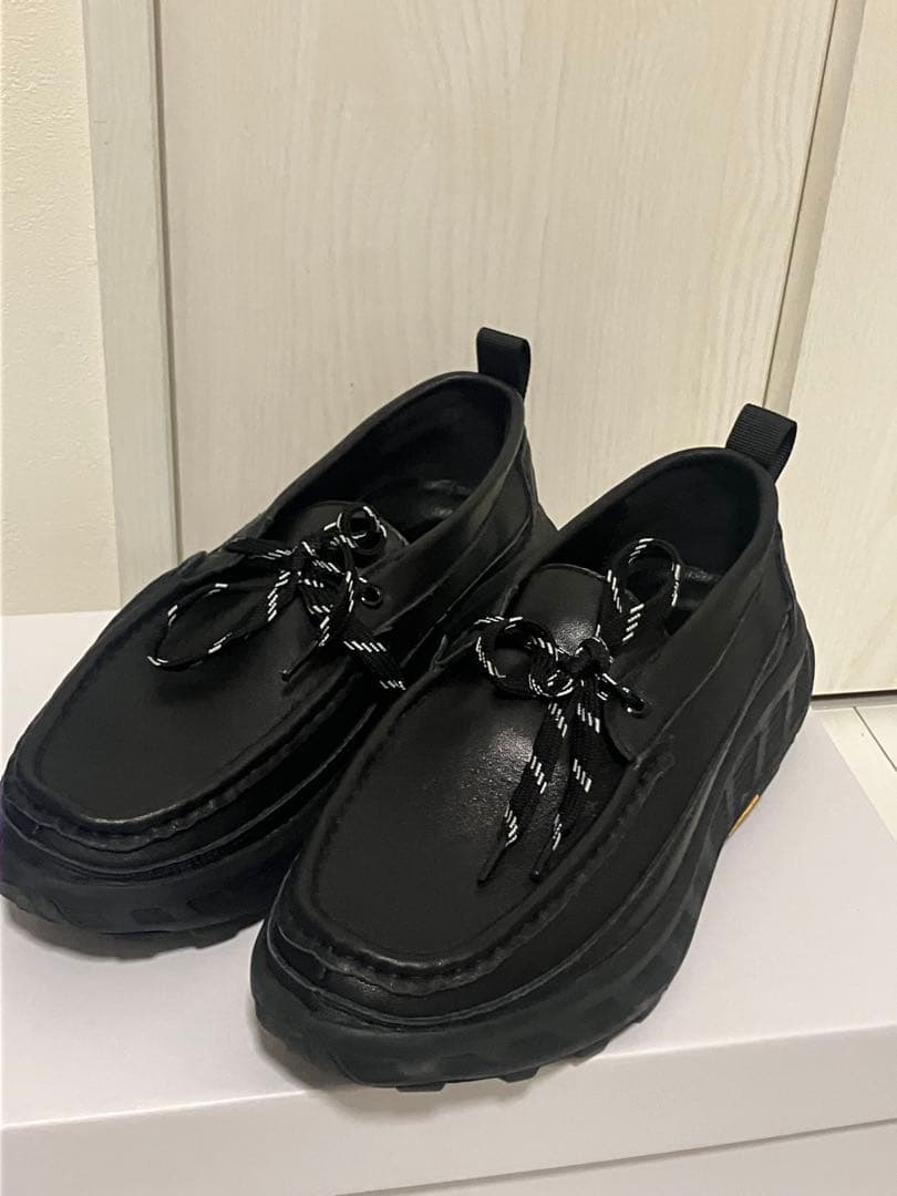 【中古】VIBRAM×OPENING ACT ボリュームレザーモカシンスニーカー