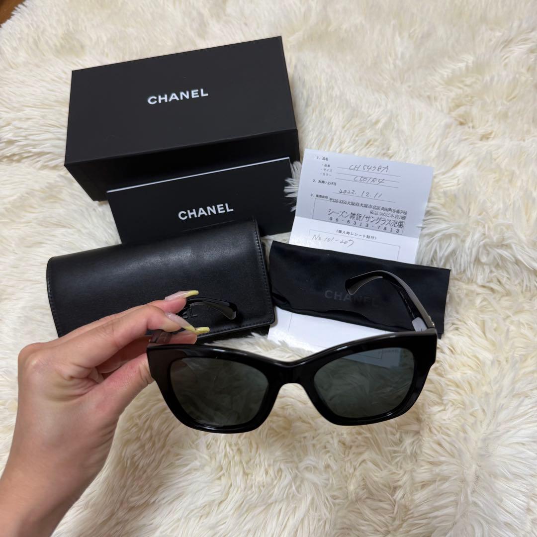 【新品】 CHANEL サングラス ブラック ハートロゴ
