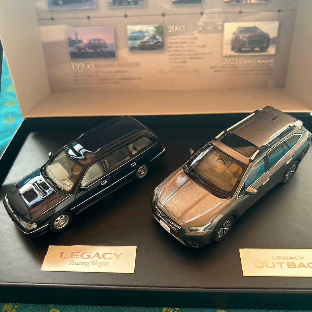 SUBARU レガシィ アウトバック 1/43スケールモデル 2台セット