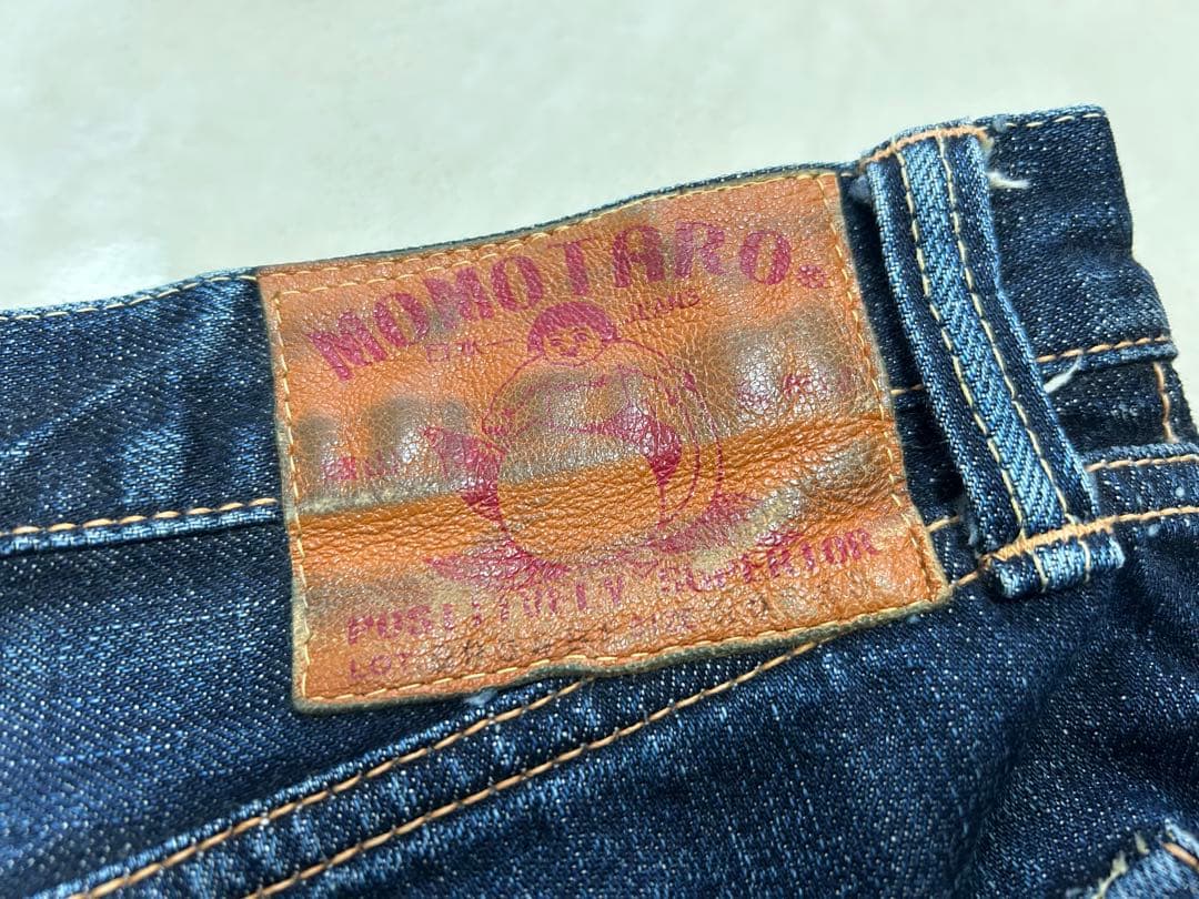 桃太郎ジーンズMOMOTAROJEANS 出陣レーベル デニム