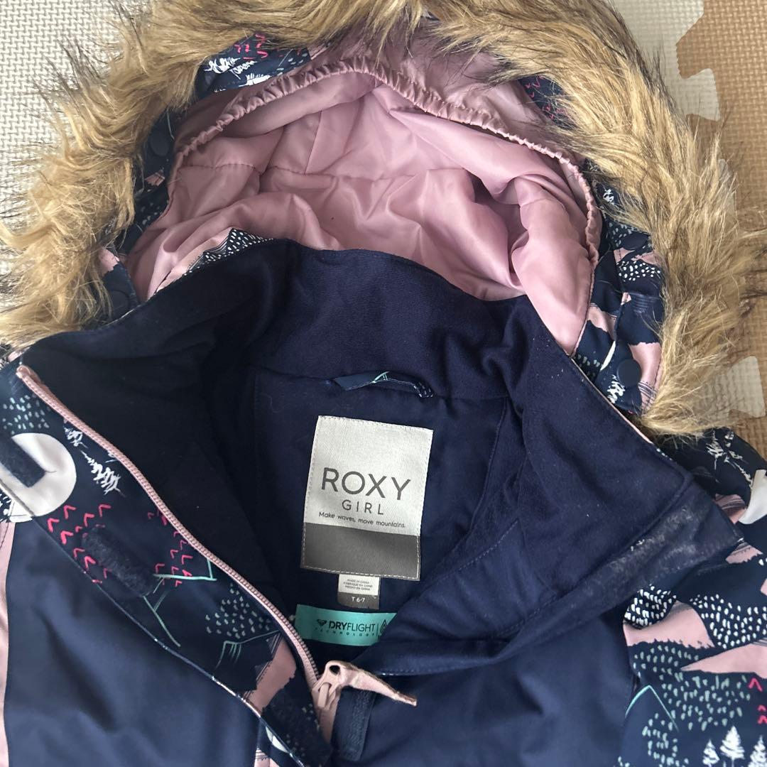 ROXY GIRL スキーウェアとグローブ120センチぐらい