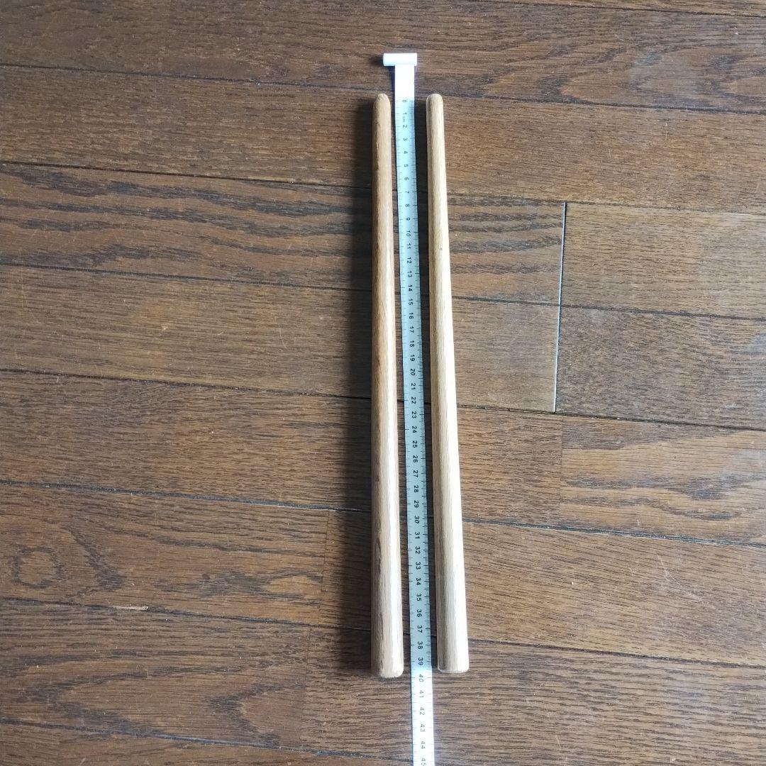 【まりっぺさん専用】バチ付き　黒い木製締め太鼓 約24cm 持ち運び紐付き