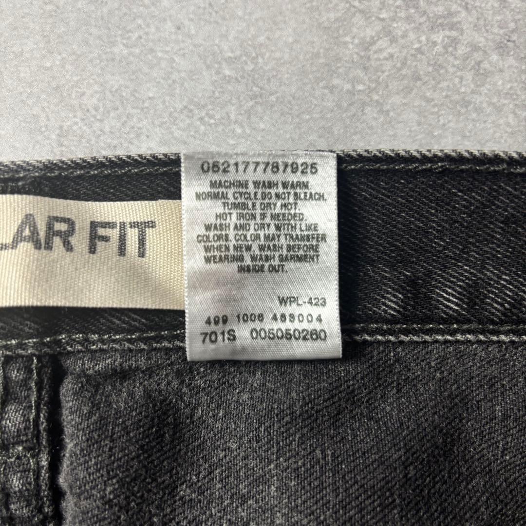 00s Levi's リーバイス 505 先染め ブラック デニムパンツ