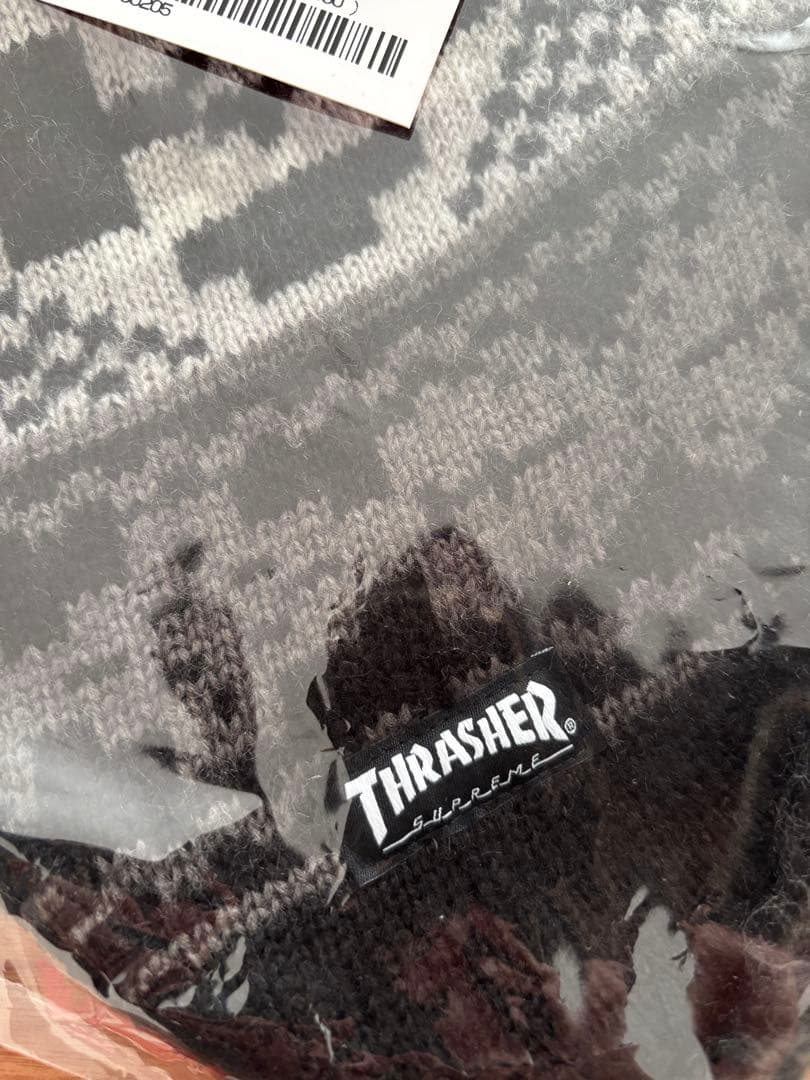 Supreme Thrasher Earflap Beanie black 新品