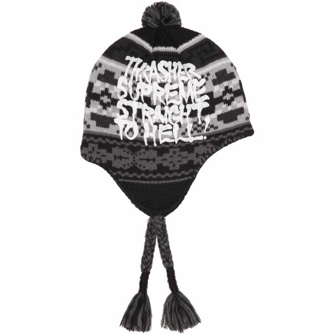Supreme Thrasher Earflap Beanie black 新品