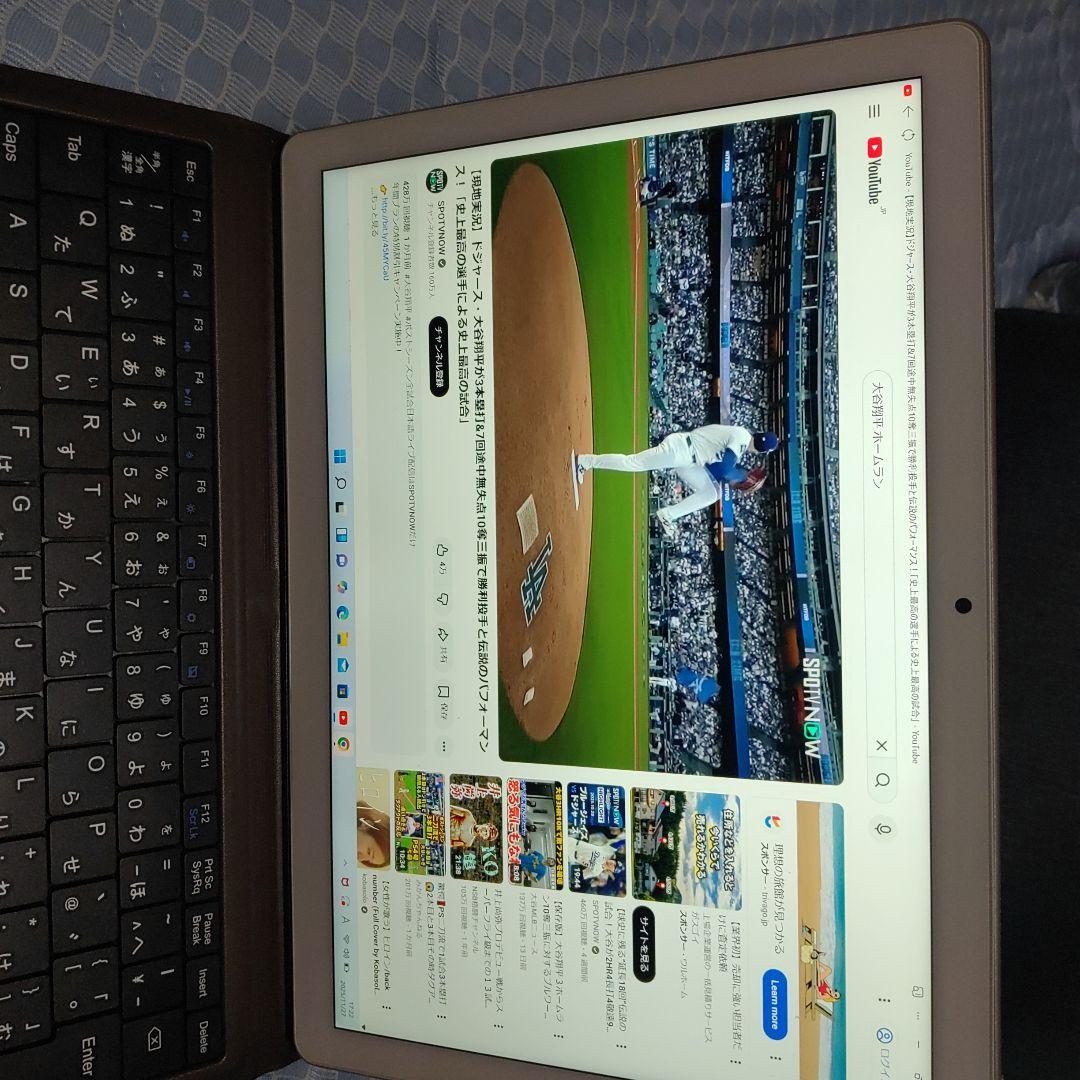 mouse 12型 Windows 11タブレット本体＋キーボードケース 再値下