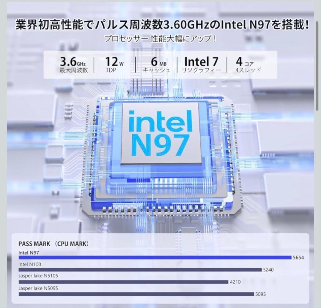 【2025新型・N150より速い】 a ミニpc 最大3.60GHz 4C/4T