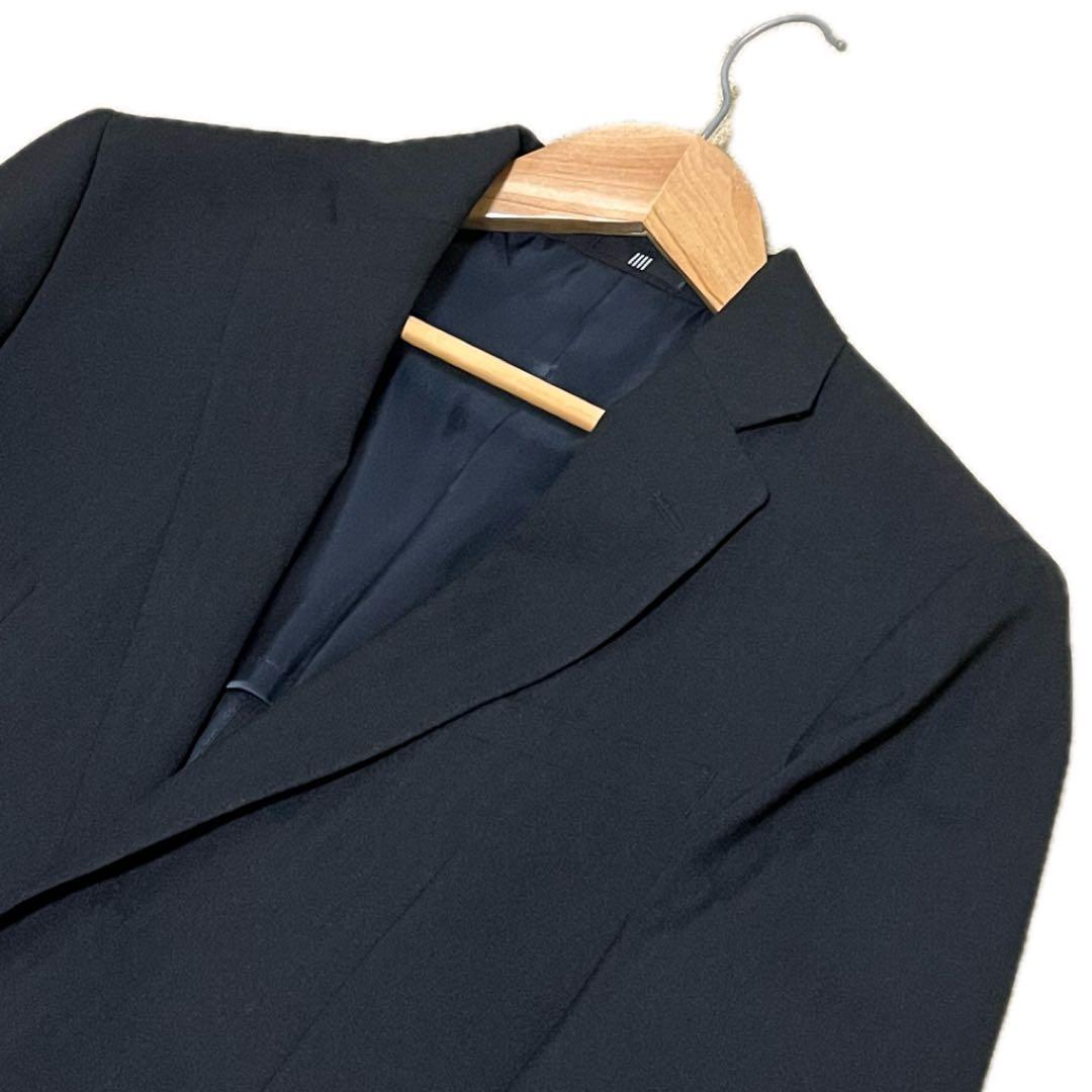 【未使用級】スーツセレクト 4S 3ピース スーツ Y6 黒 ストライプ 24年