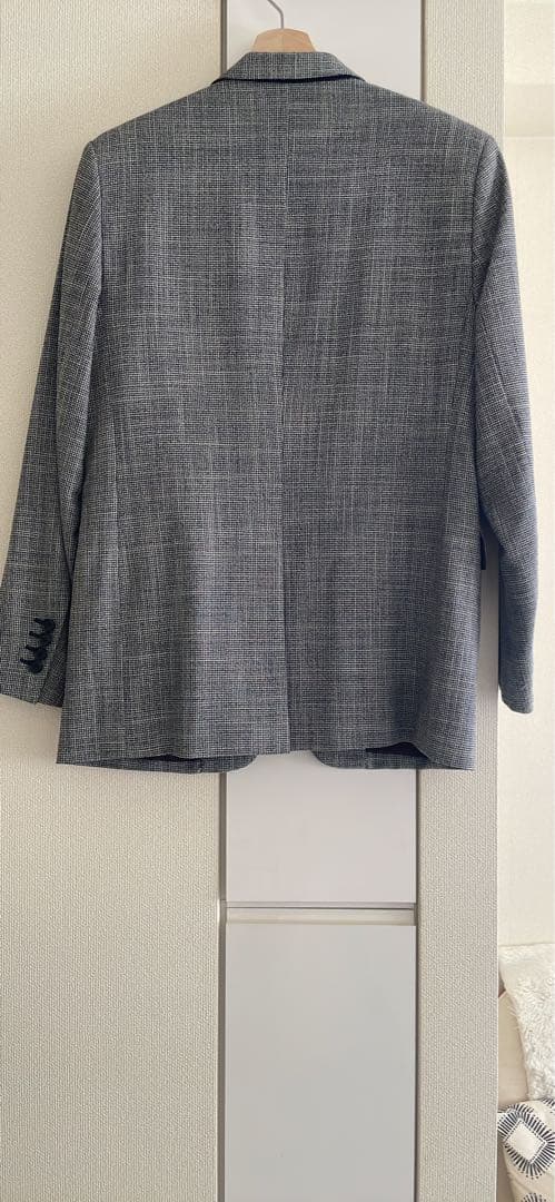 Dior hommeグレー系チェック柄テーラードジャケット