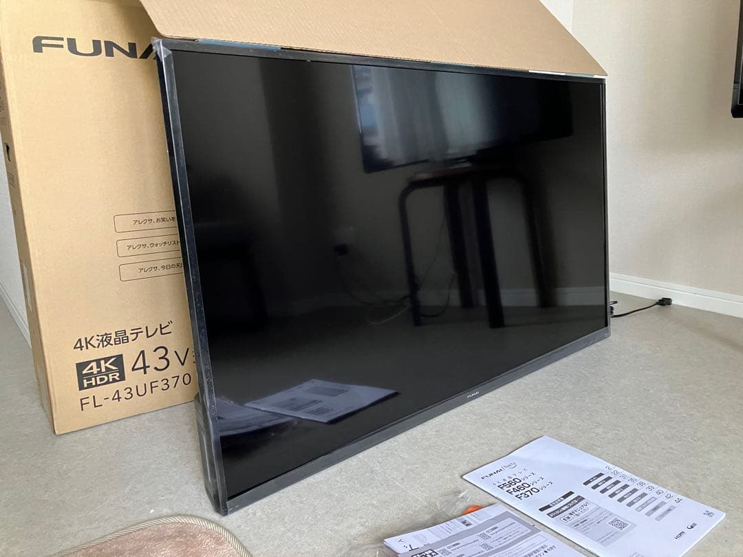 【SSFL】【ほぼ新品】テレビ 43V 25年9月購入 2024年製
