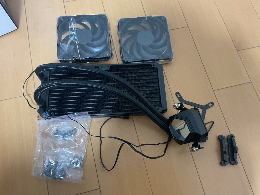 簡易水冷cpuクーラー二個セット