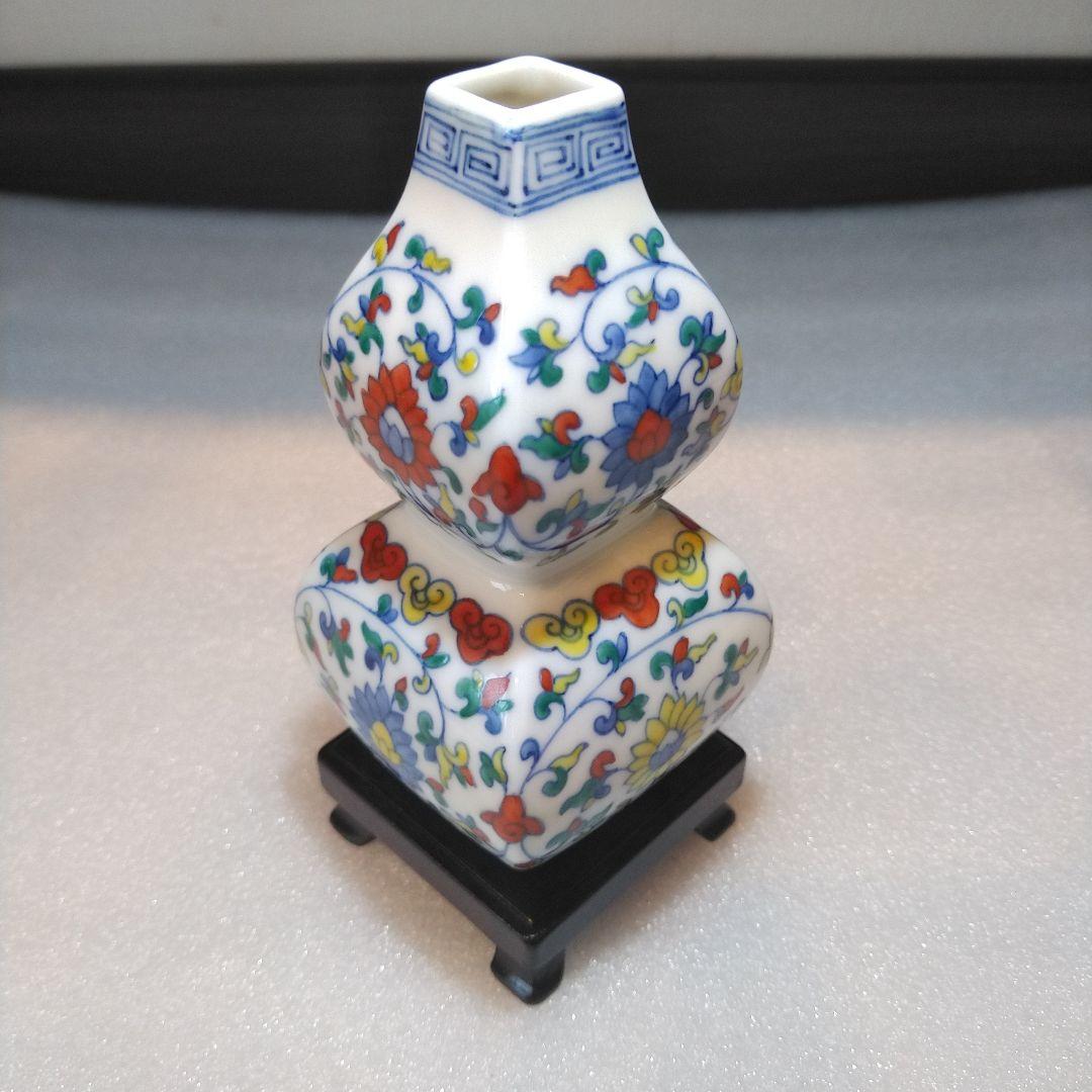 台湾　故宮博物館　複製品　青花門彩