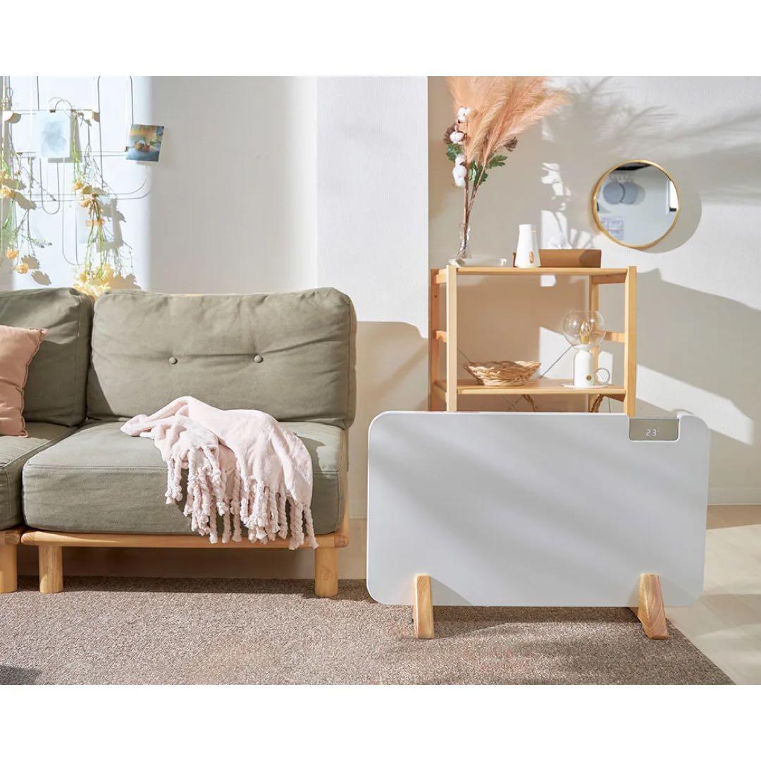 moku．パネルヒーター 北欧風 ヒーター 足元 あったか1200W