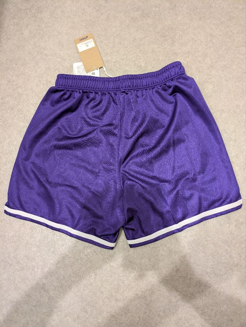 ☆パープルロゴ　ASICS　アシックス　バレーボール　ゲームパンツ　パンツ