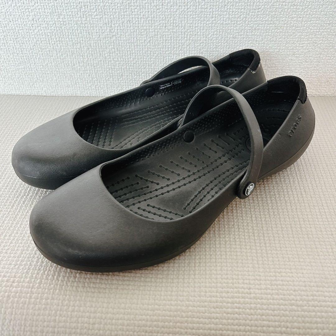 美品✨クロックス アリスワーク 黒 W9 25.0 メリージェーン