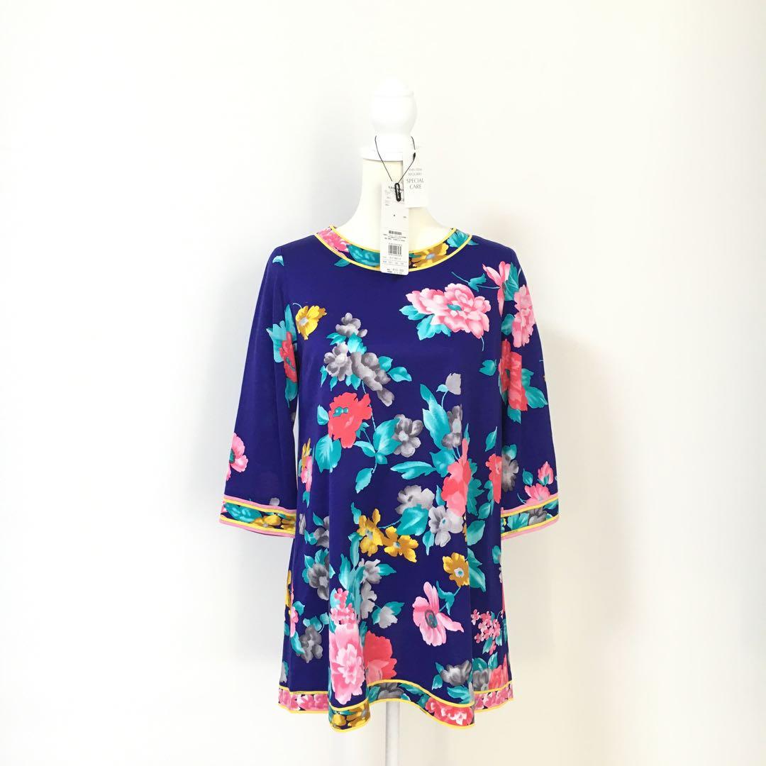 新品同様　LEONARD レオナール　タグ付　コットンストレッチ　チュニック