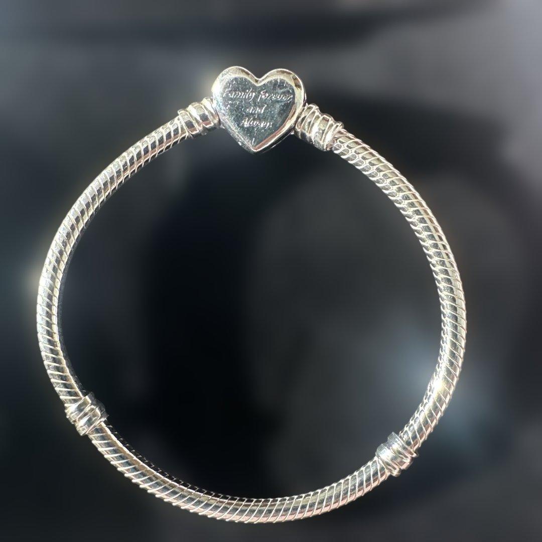 PANDORA Momentsスパークリングインフィニティハートクラスプ16㎝