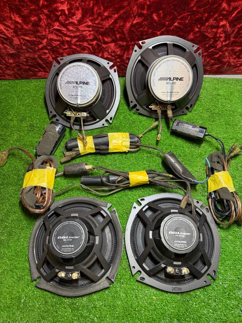 DDL-R170s STL-17cALPINE スピーカーセット 配線付き