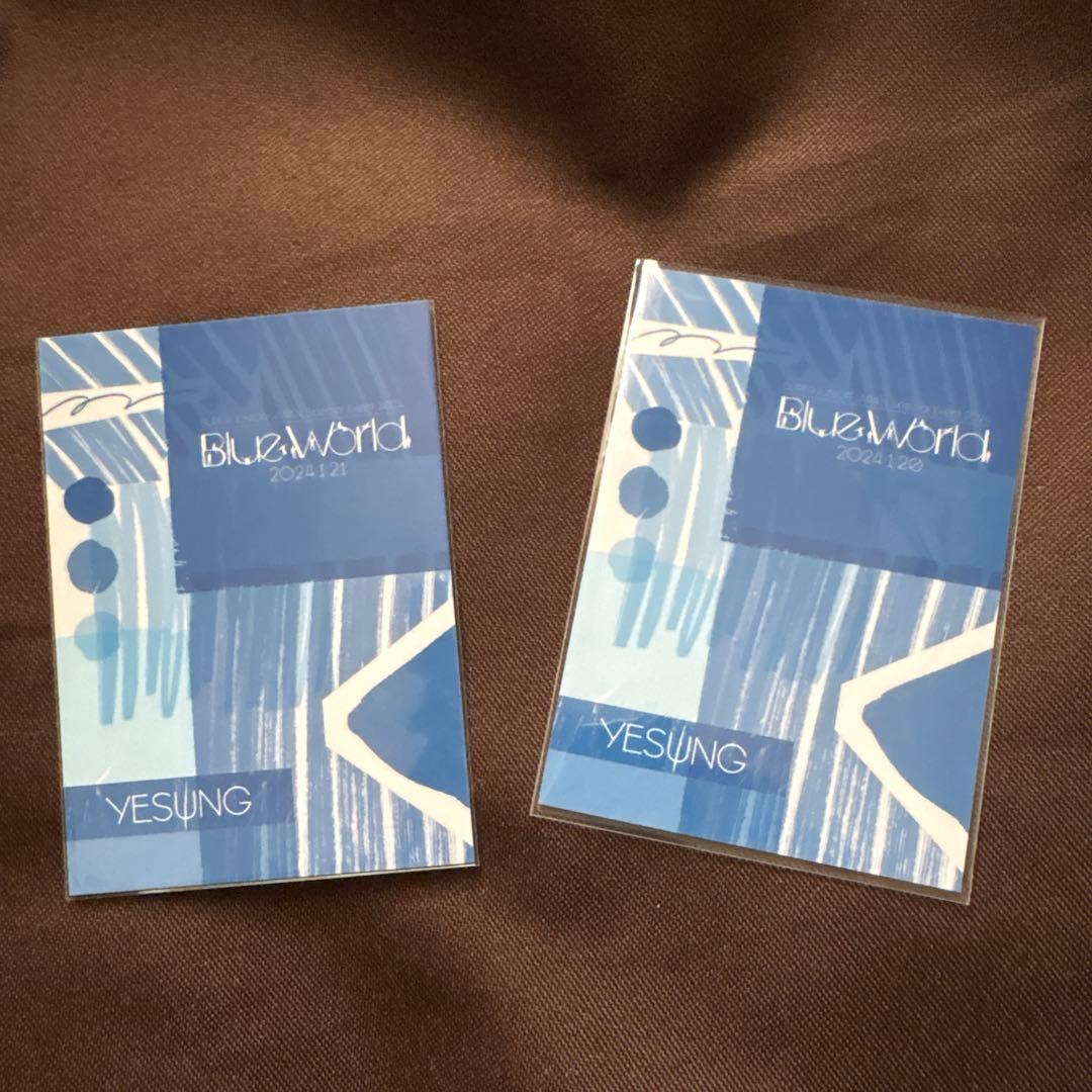 SUPER JUNIOR BlueWorld プレミアム席トレカ　イェソンセット