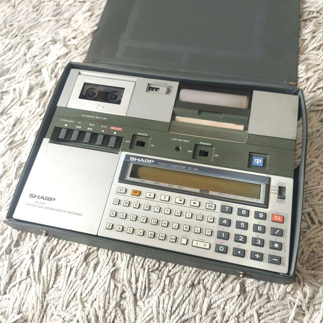 【ジャンク・レトロ】シャープ　CE-125S PC-1261 マイクロカセット