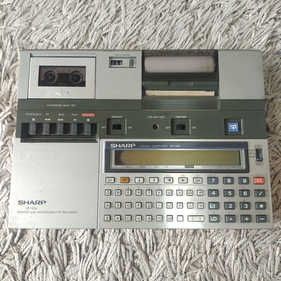 【ジャンク・レトロ】シャープ　CE-125S PC-1261 マイクロカセット