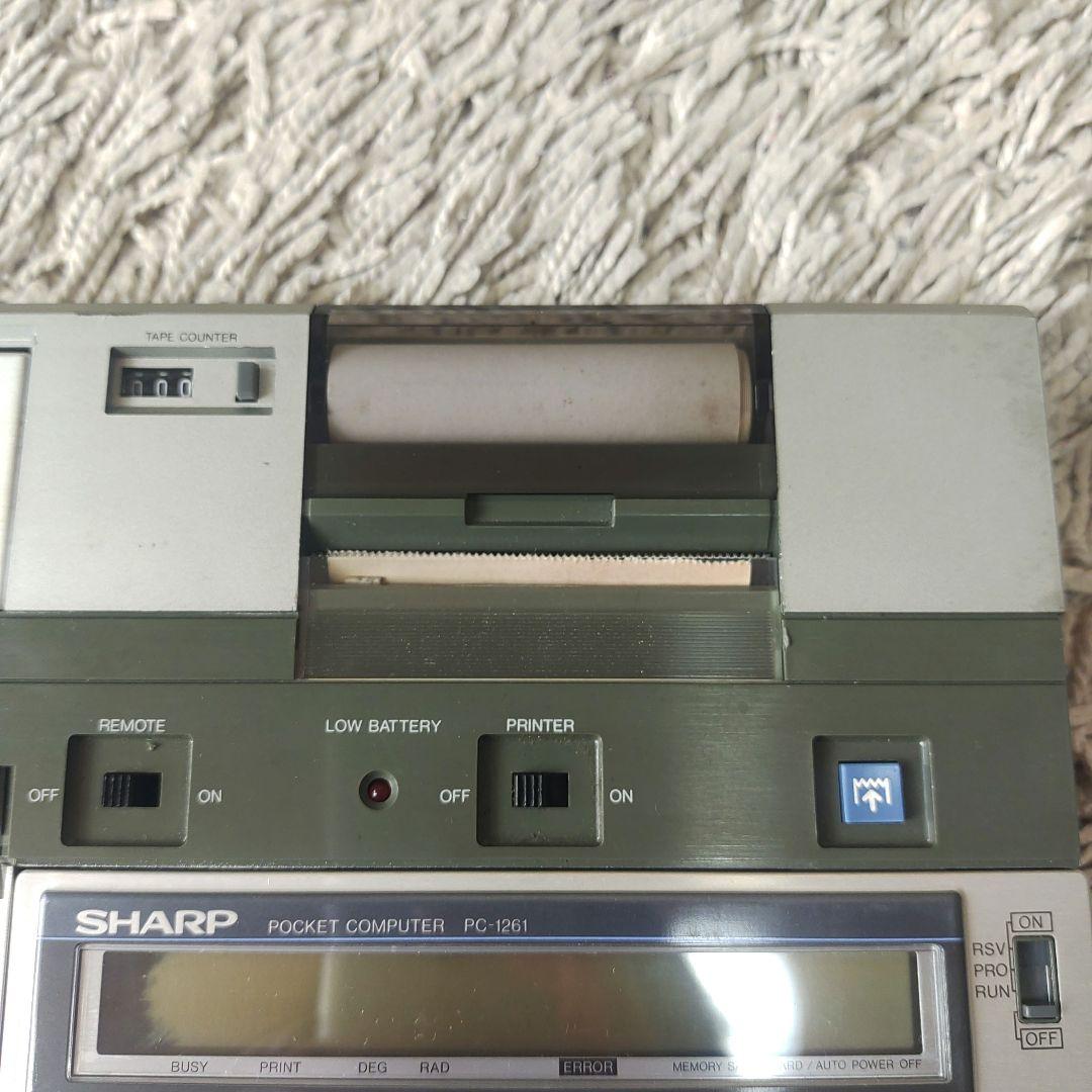 【ジャンク・レトロ】シャープ　CE-125S PC-1261 マイクロカセット