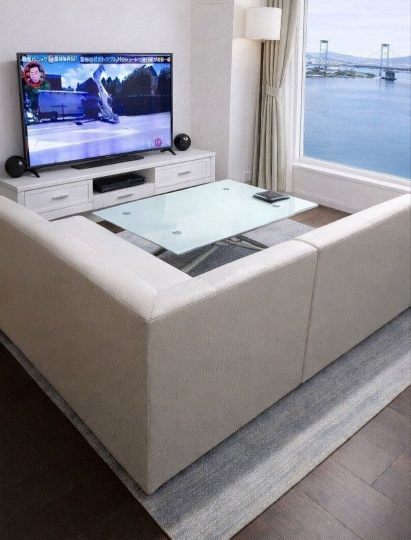 カウチタイプ LD収納ソファ 大サイズ 2点セット同時購入必須（送料無料）