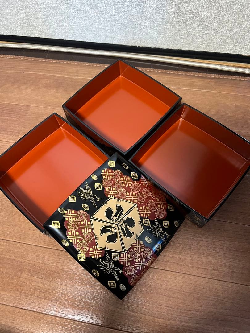 エガ 会津塗 3段重箱