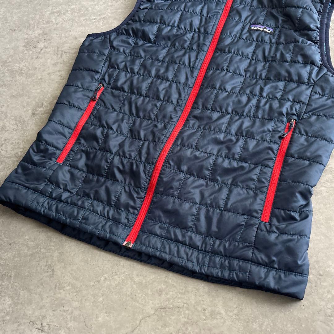 極美品■patagonia【M】ナノパフベスト ネイビー パーマフロスト