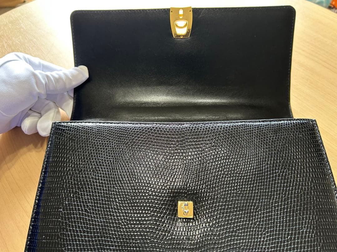 和光　WAKO 銀座和光 ハンドバッグ　クロコ　フォーマル