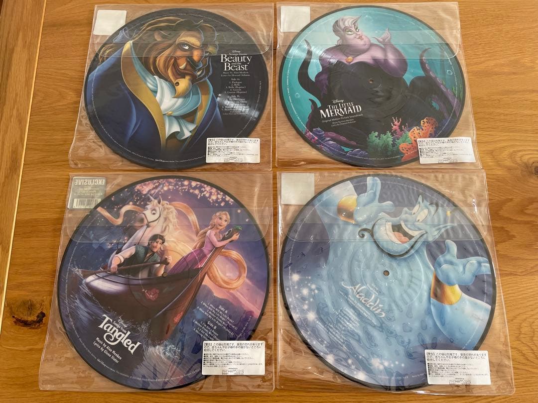 ディズニーピクチャーレコード　D23、4枚セット　針落としなし