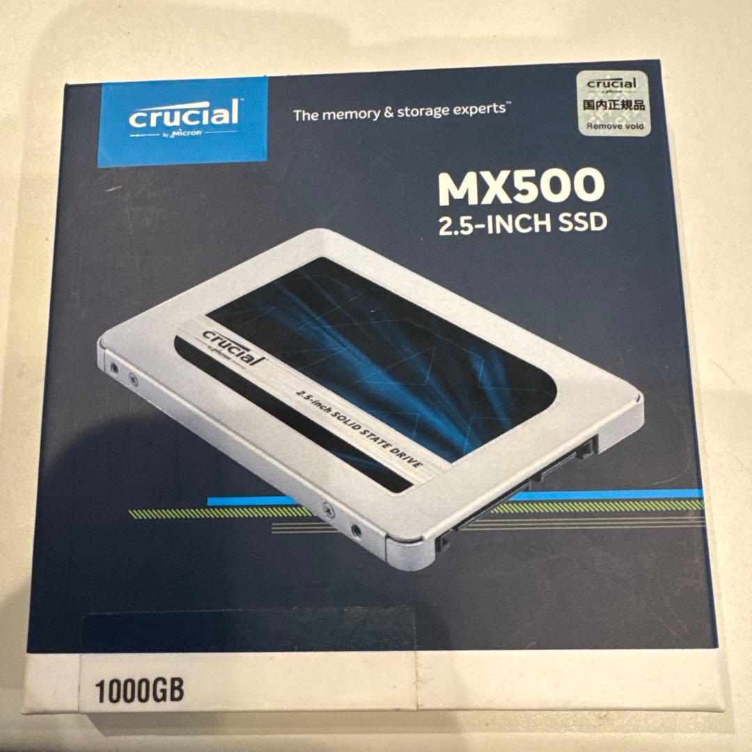 Crucial MX500 2.5インチ SSD 1000GB