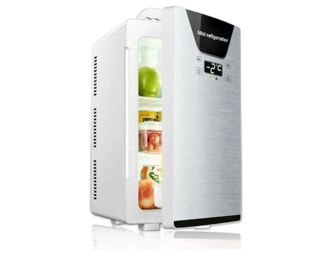 PLIOSN 小型冷蔵庫 22L 小型 冷温庫 ミニ冷蔵庫 ペルチェ式 温度調節