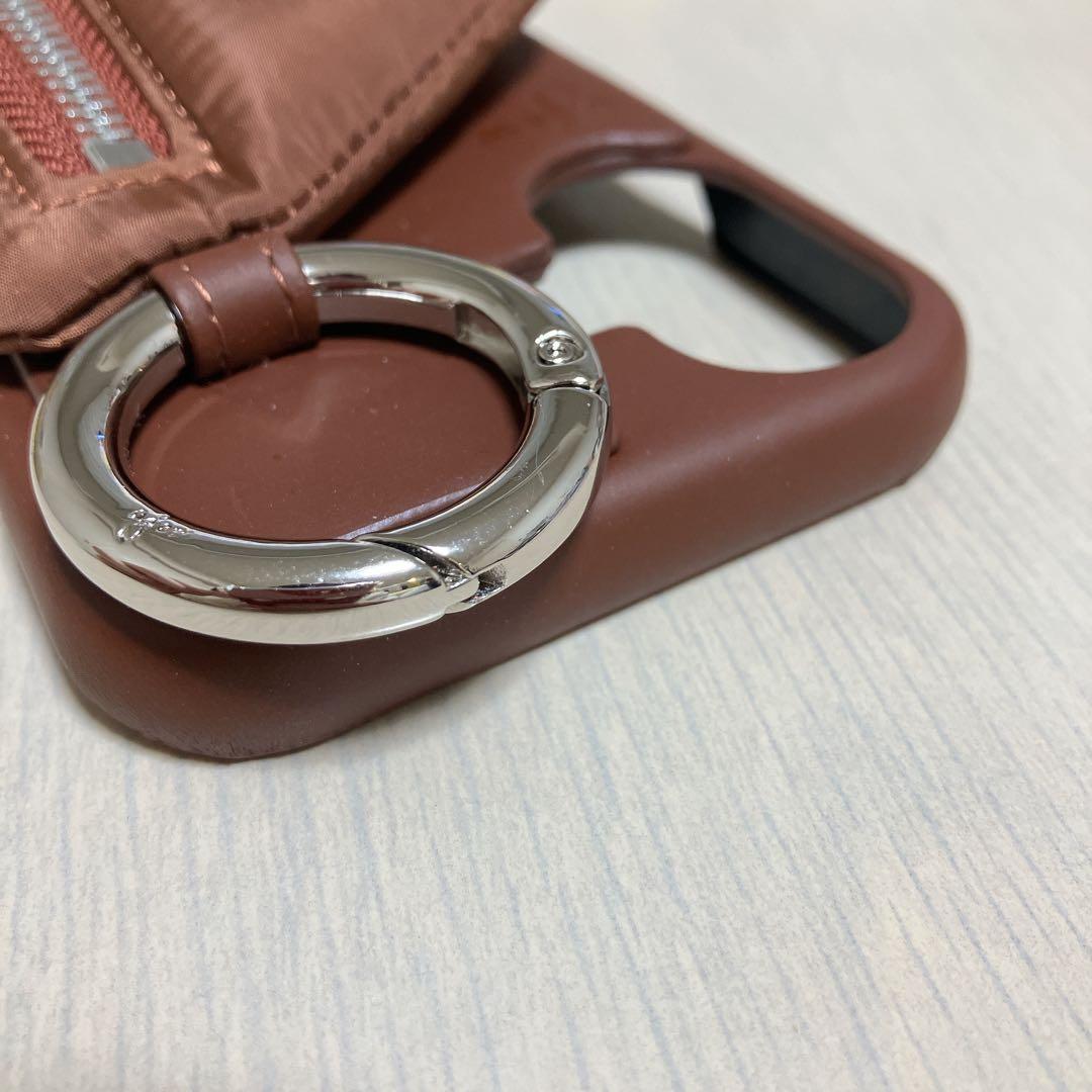 ajew エジュー iPhone16 パファーケース ひも付き ブラウン 完売品