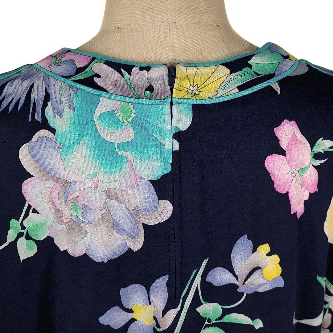 ☆ LEONARD レオナール シーアイランドコットン フラワー柄 カットソー