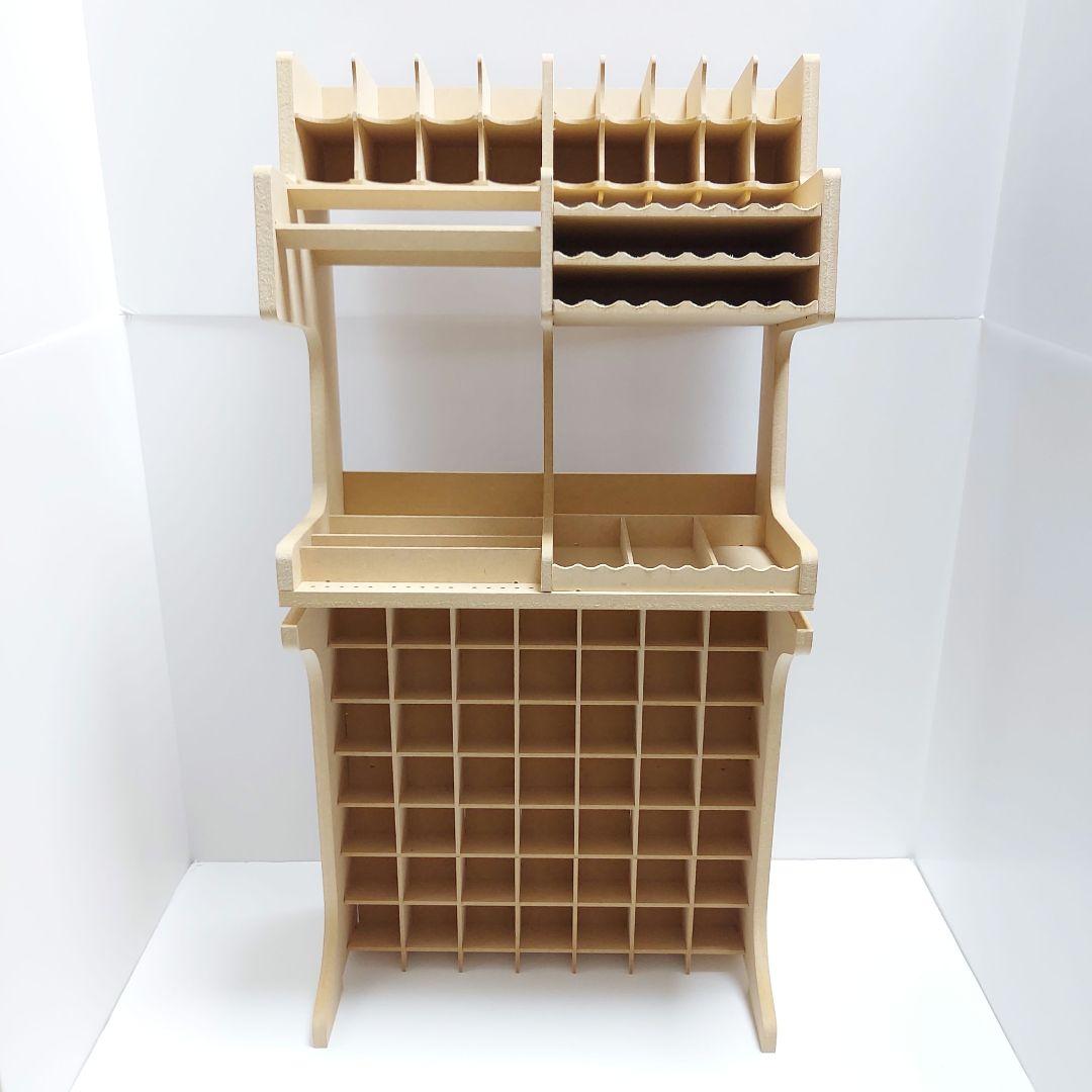 Bucasso プラモデル ペイントラック モデルツール収納ラック 塗料ラック