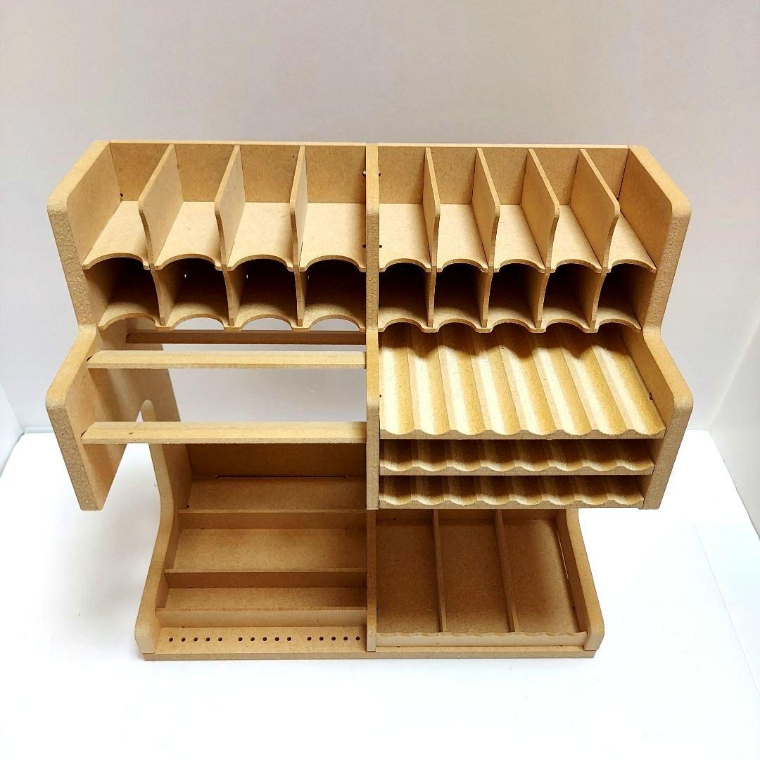 Bucasso プラモデル ペイントラック モデルツール収納ラック 塗料ラック