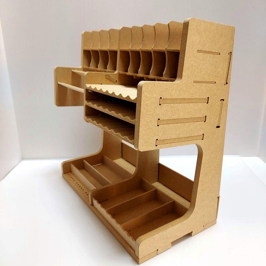 Bucasso プラモデル ペイントラック モデルツール収納ラック 塗料ラック