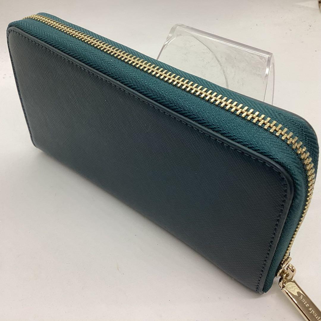 Kate Spade バイカラー　ラウンド　ファスナー長財布