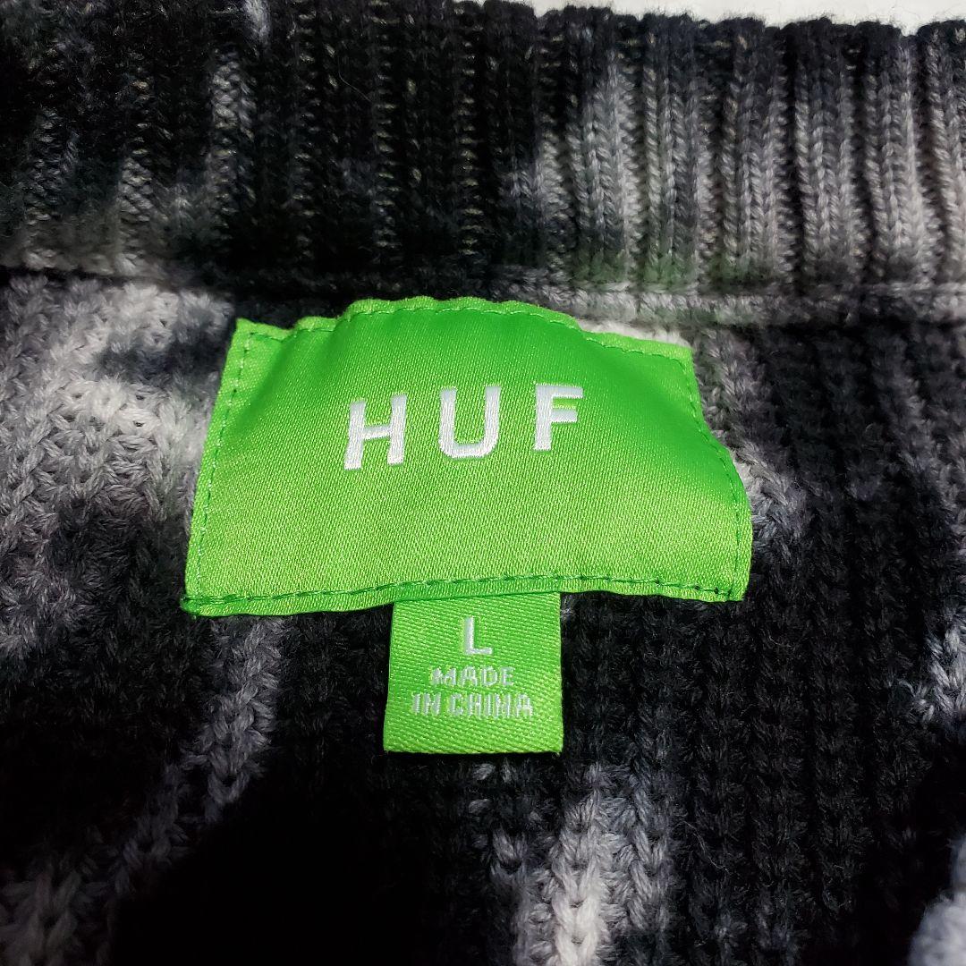 HUF　ハフ　タイダイ柄　ニット　セーター　L　22aw　しうまる様