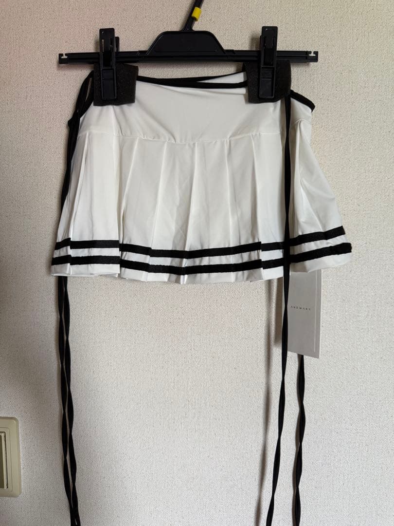 andmary coco pleats swimwear ホワイト　新品