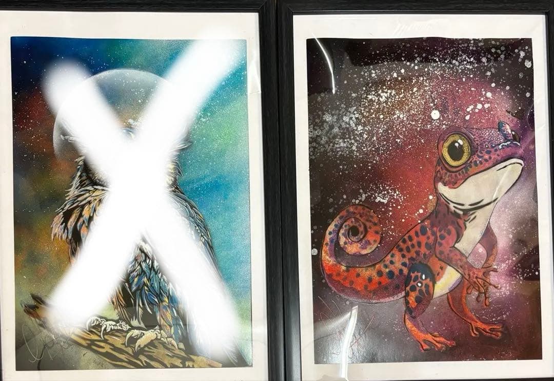 EZO※ページ 原画　スプレーアートエデン トカゲ