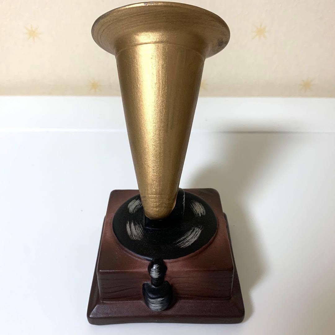 【希少】ビクター犬、ニッパー君、蓄音機、台座、3点セット　陶器製置物　非売品