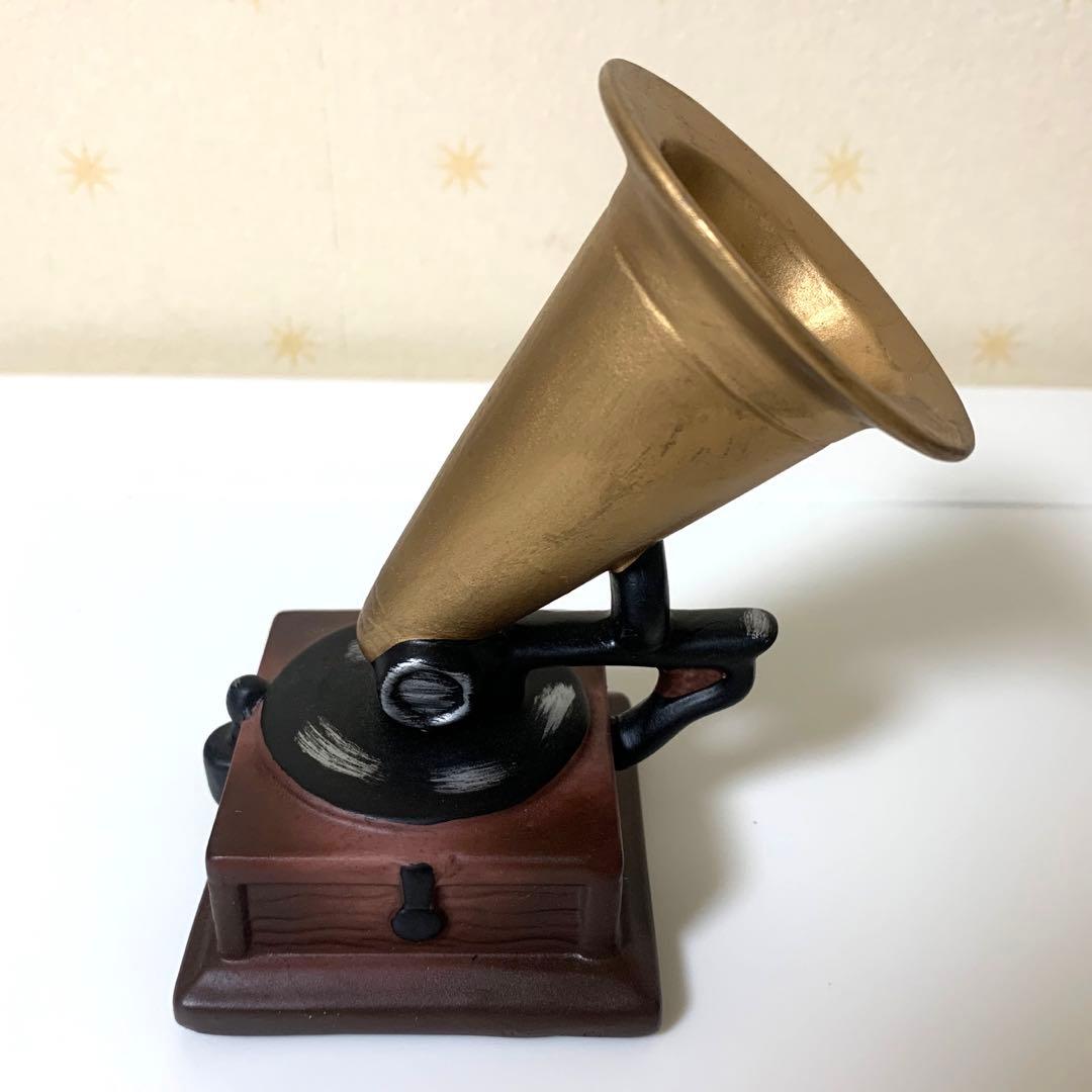 【希少】ビクター犬、ニッパー君、蓄音機、台座、3点セット　陶器製置物　非売品