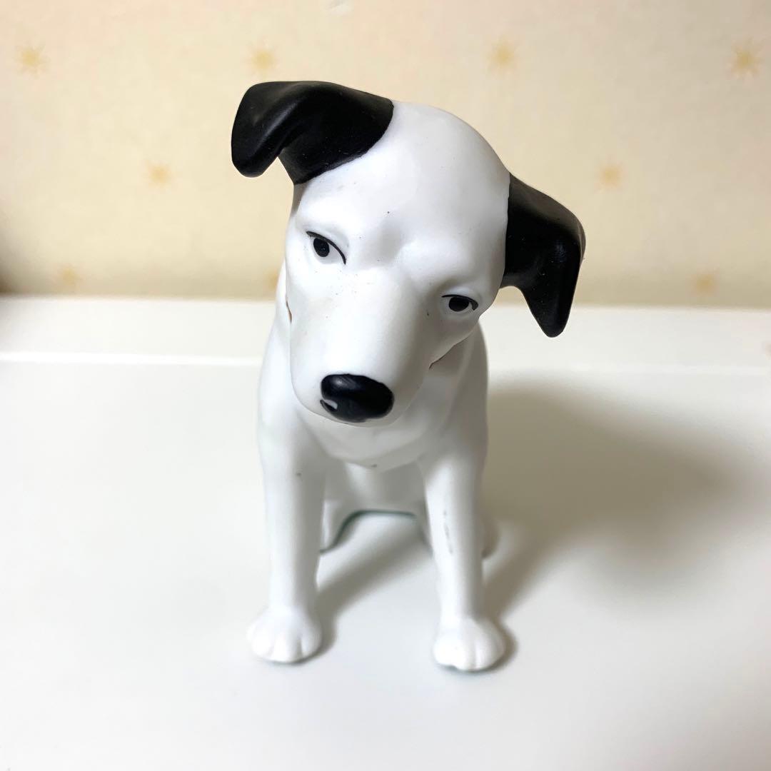 【希少】ビクター犬、ニッパー君、蓄音機、台座、3点セット　陶器製置物　非売品