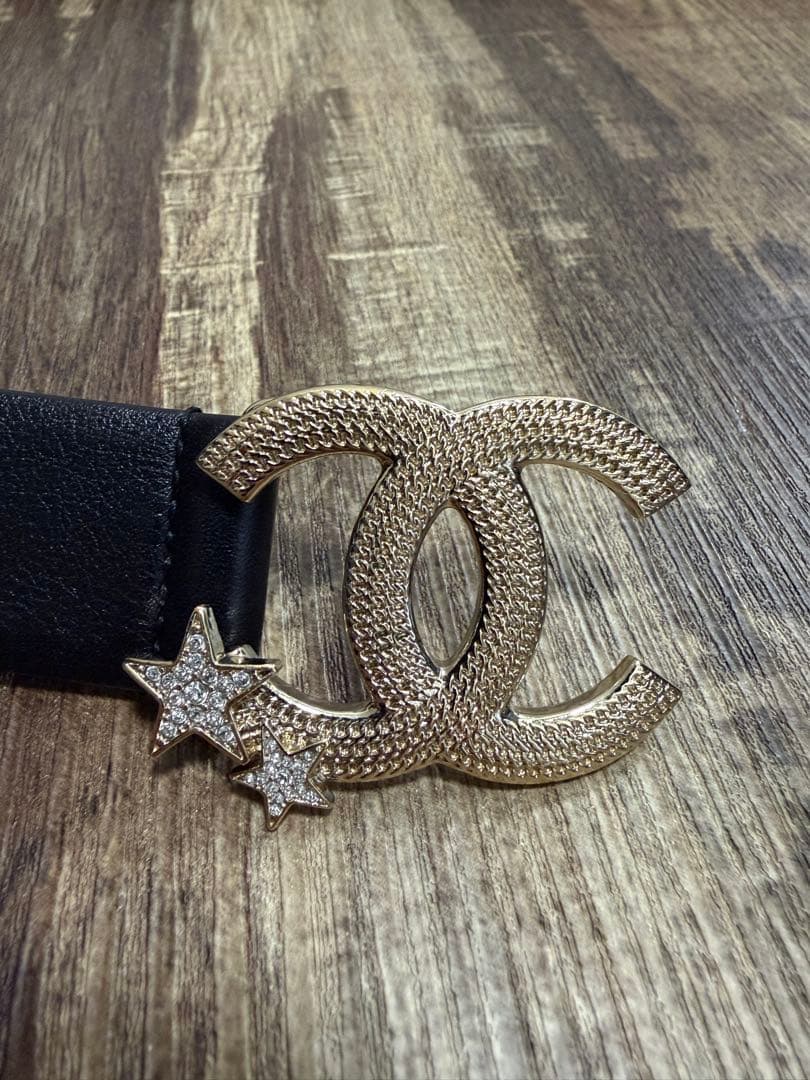 CHANEL 限定レザーベルト P23OB XS〜Sサイズ