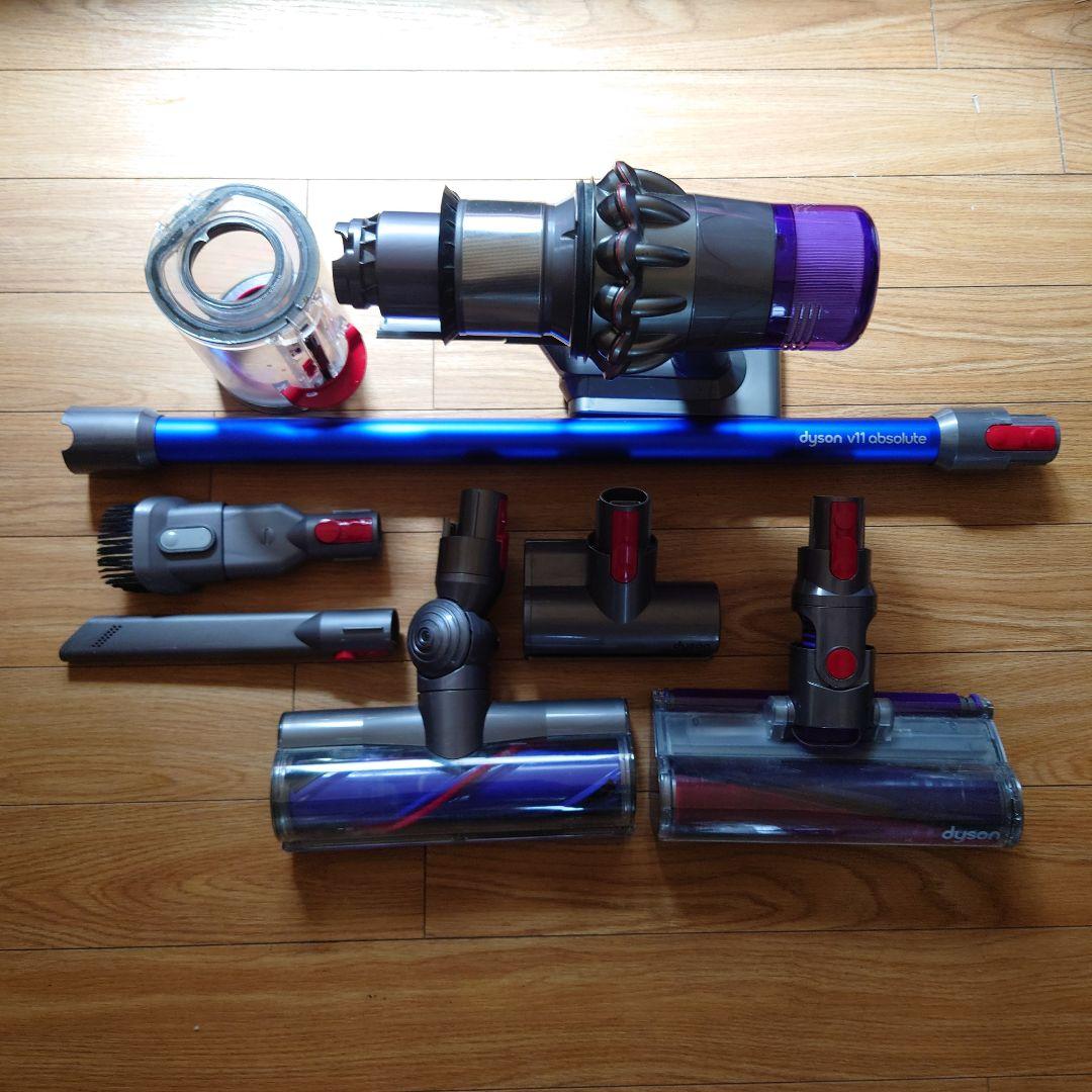 dyson v11 absolute スティッククリーナー本体＋パーツ ジャンク